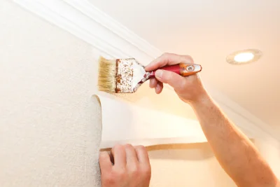 Pose de papier peint à Cliousclat — revêtements muraux et toiles de verre